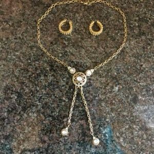 Monet necklace and earrings